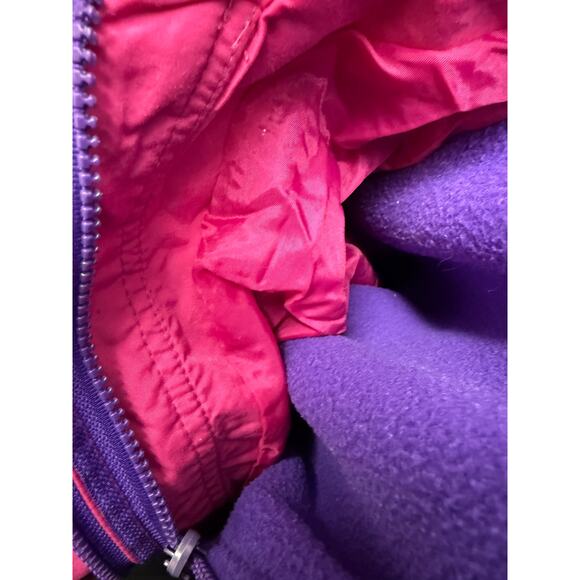 VTG 90's Cabin Creek Womens M Coat Ski 2 layers removable insert Purple Green - Picture 8 of 12